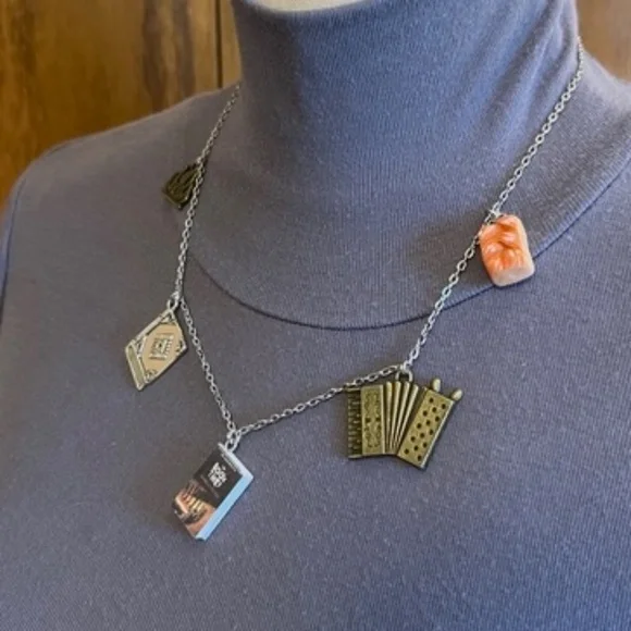 The Book Thief by Markus Zusak Handmade Literature Necklace Book Cover Accordion - Picture 5 of 16